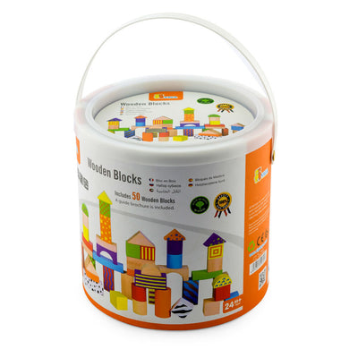 FUN FACTORY COLOURED WOODEN BLOCKS 50PC TUB