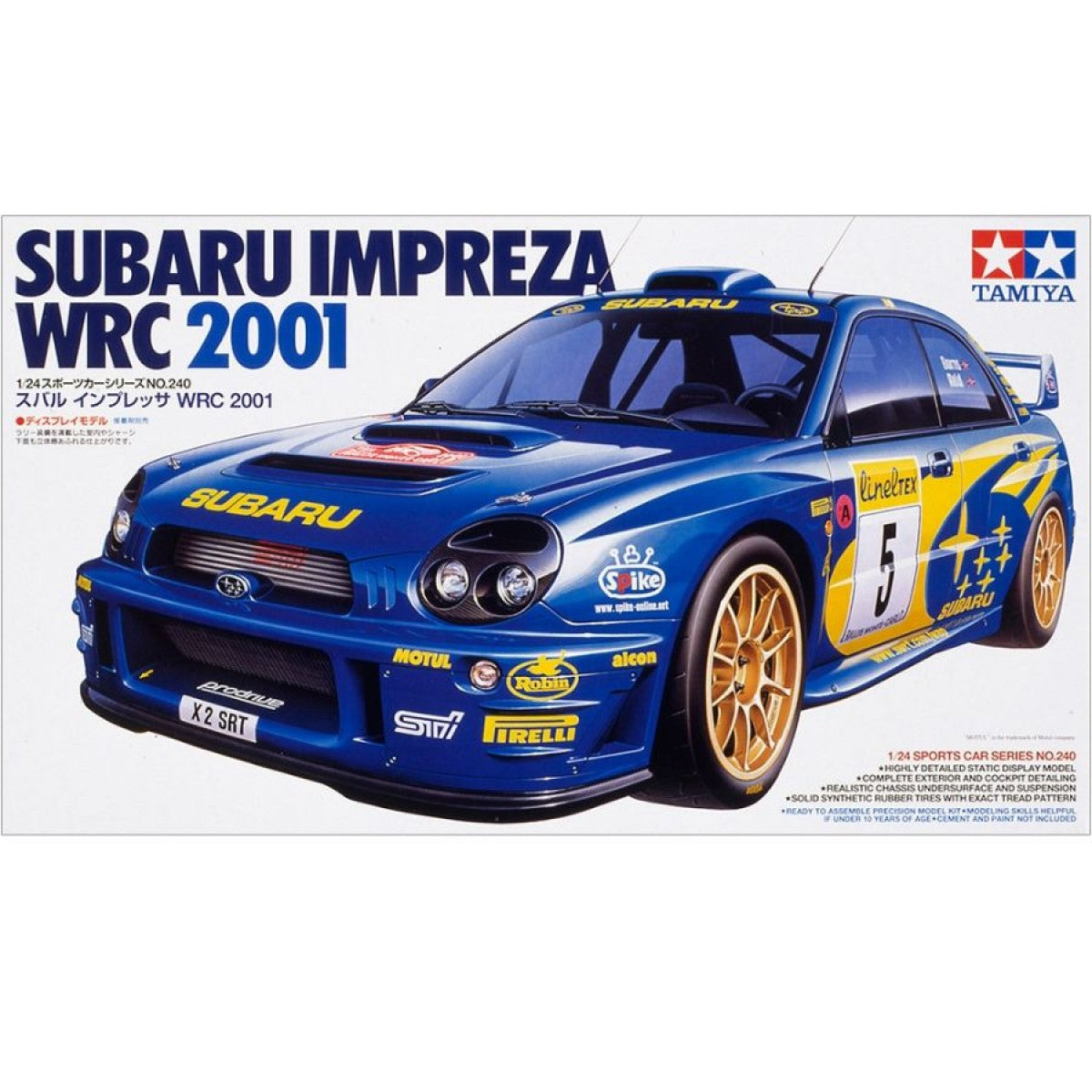 TAMIYA SUBARU IMPREZA WRC 2001 MODEL KIT - Toyworld Frankston