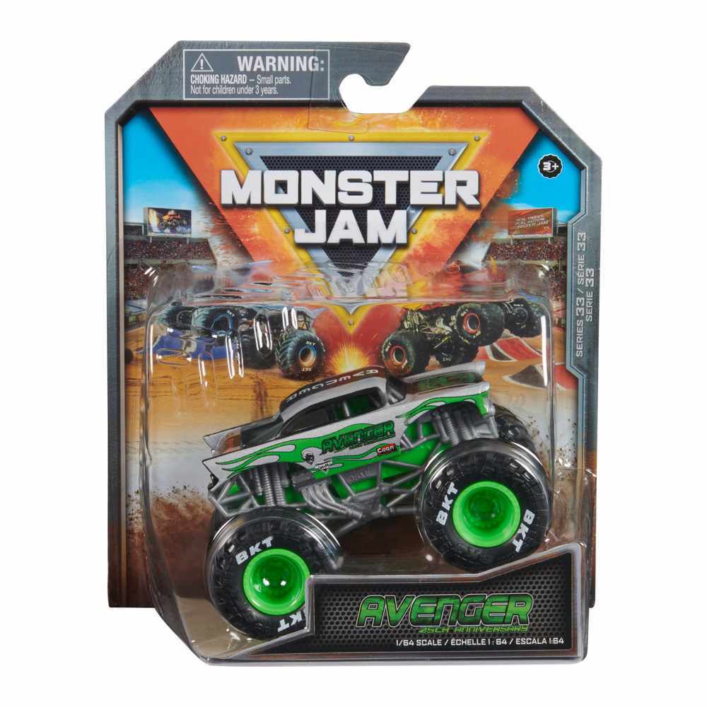 MONSTER JAM 1:64 DIECAST TRUCKS - AVENGER 25TH ANNIVERSARY EDITION - Toyworld Frankston