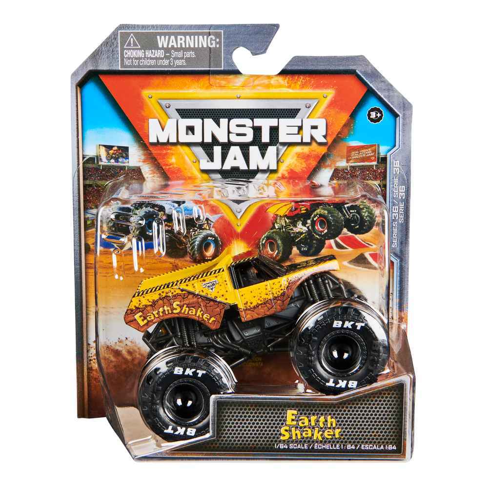 MONSTER JAM 1:64 DIE CAST SINGLE PACK - EARTH SHAKER - Toyworld Frankston
