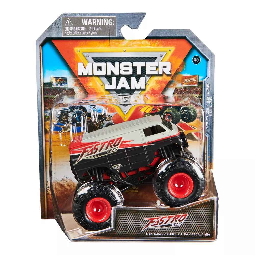 MONSTER JAM 1:64 DIE CAST SINGLE PACK - FASTRO VAN - Toyworld Frankston