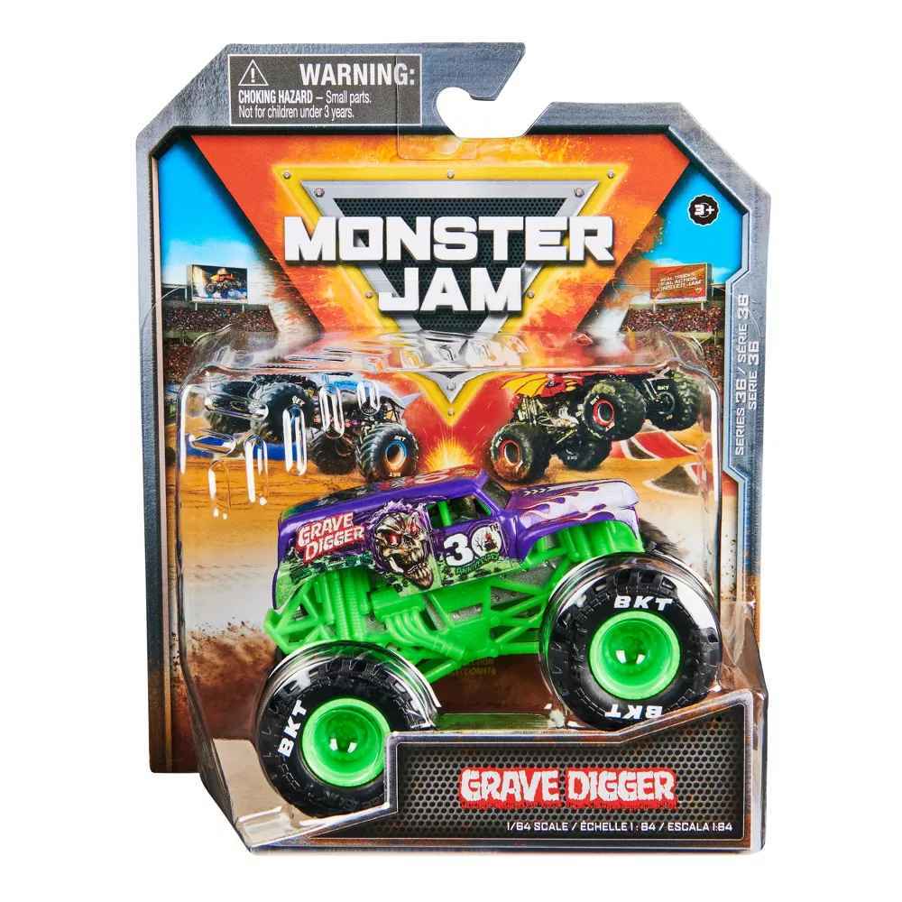 MONSTER JAM 1:64 DIE CAST SINGLE PACK - GRAVE DIGGER - Toyworld Frankston