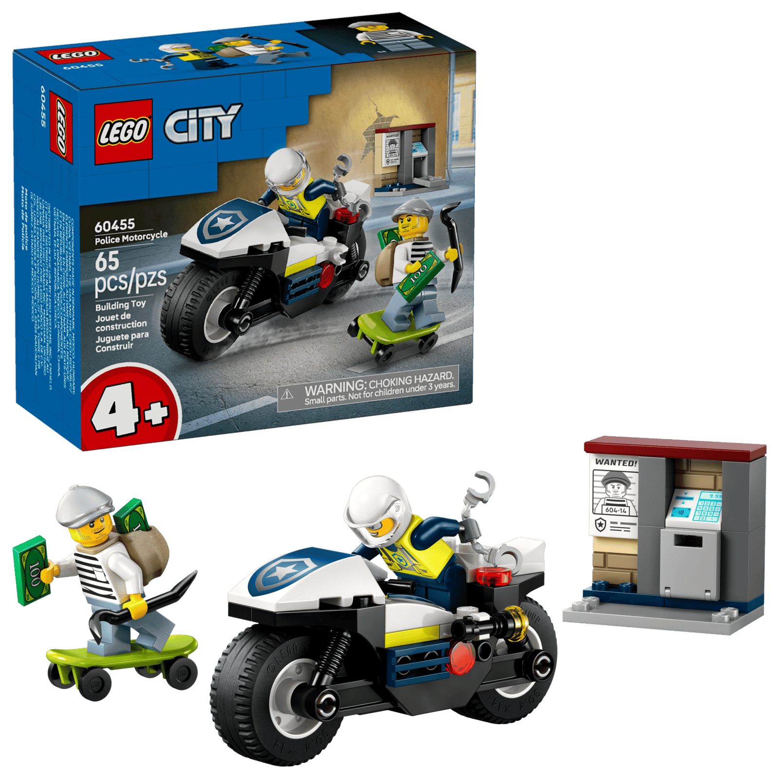 LEGO 60455 CITY - POLICE MOTORCYCLE CHASE - Toyworld Frankston