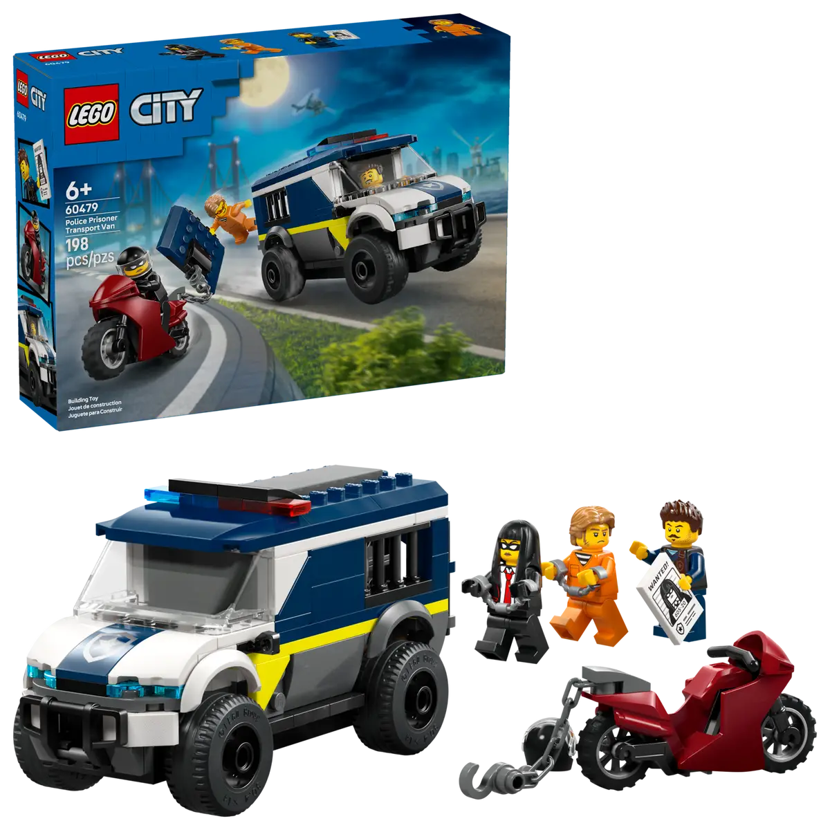 LEGO 60479 CITY  - POLICE PRISONER TRANSPORT VAN - Toyworld Frankston