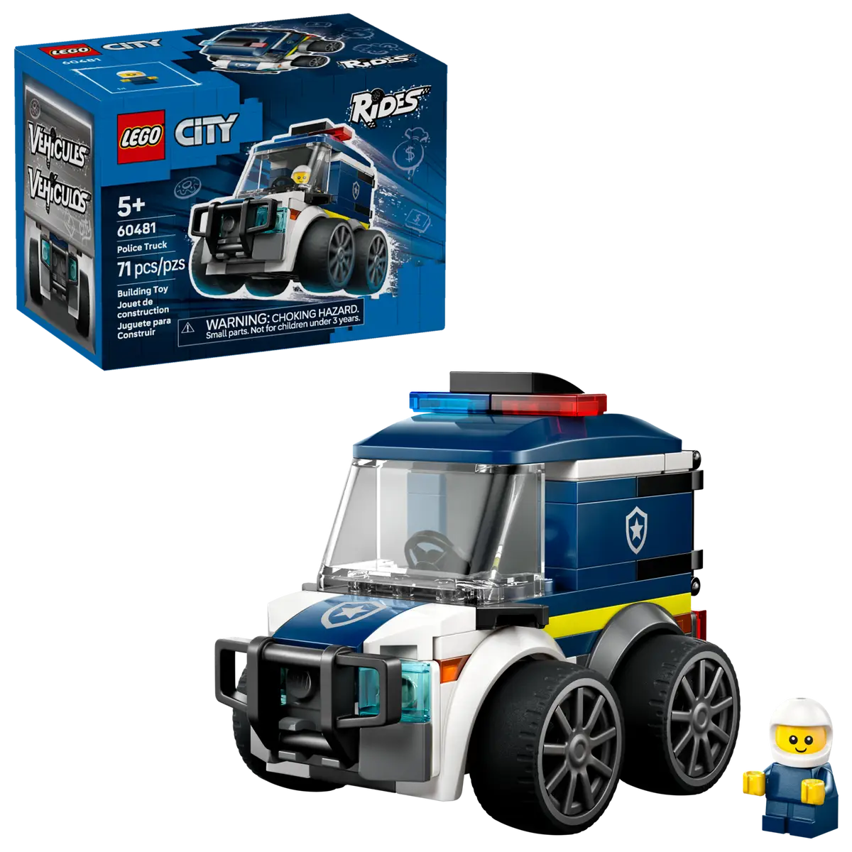 LEGO 60481 CITY RIDES - POLICE TRUCK - Toyworld Frankston