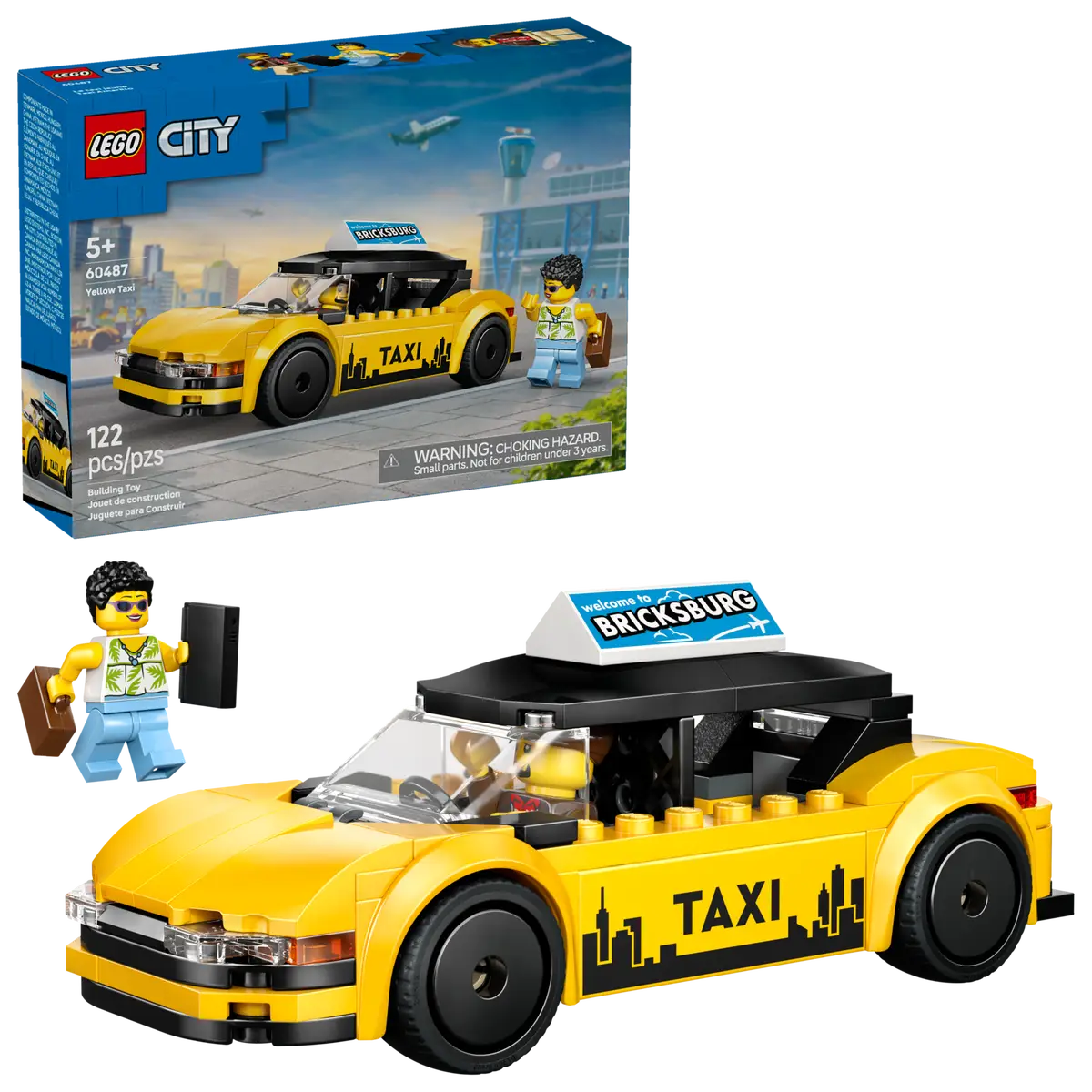 LEGO 60487 CITY - YELLOW TAXI - Toyworld Frankston