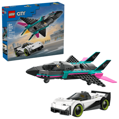 LEGO 60489 CITY - JET VS CAR - Toyworld Frankston