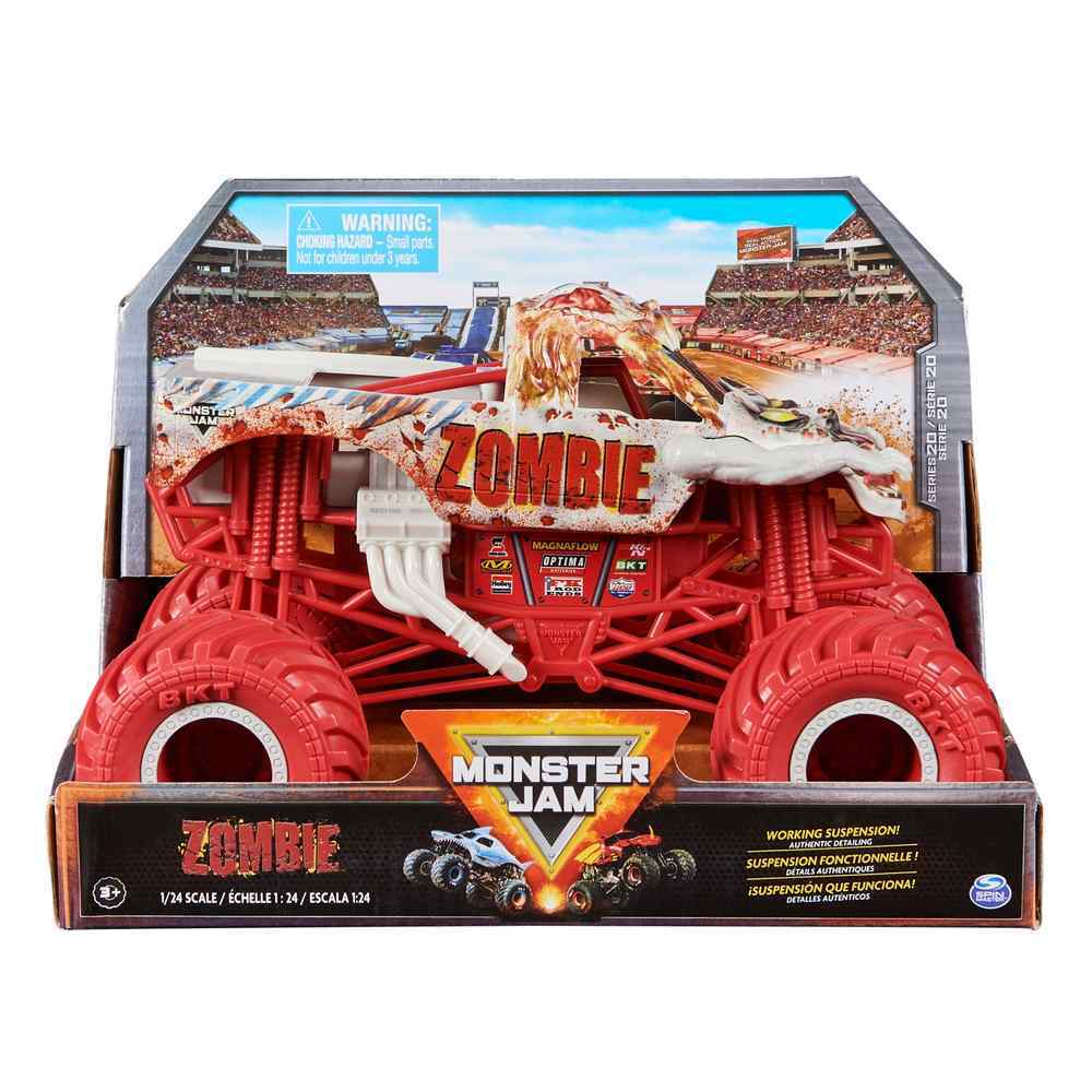 MONSTER JAM - 1:24 DIECAST TRUCK - ZOMBIE - Toyworld Frankston