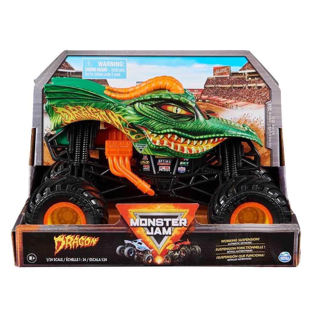 MONSTER JAM - 1:24 DIECAST TRUCK - DRAGON - Toyworld Frankston