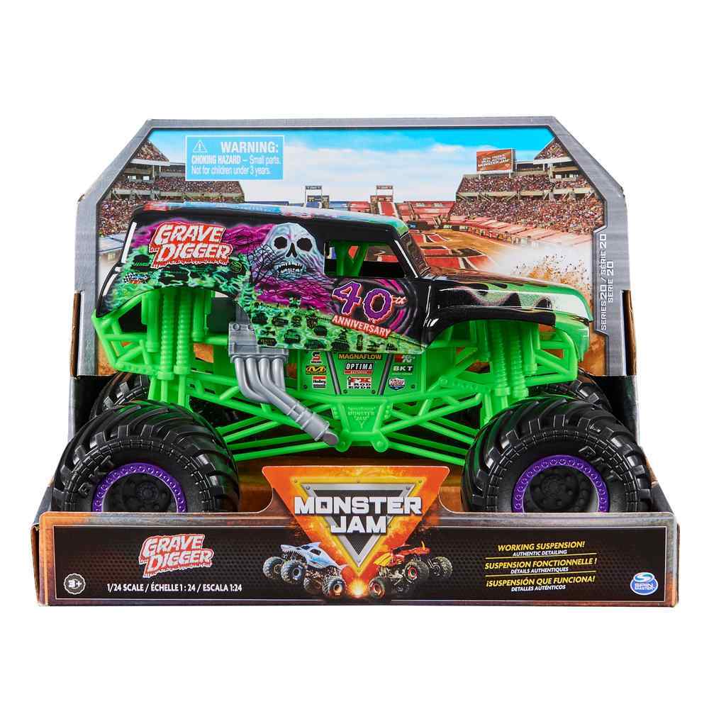 MONSTER JAM - 1:24 DIECAST TRUCK - GRAVE DIGGER - Toyworld Frankston