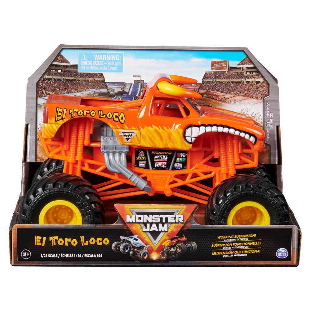 MONSTER JAM 1:24 DIECAST TRUCKS - EL TORO LOCO - Toyworld Frankston
