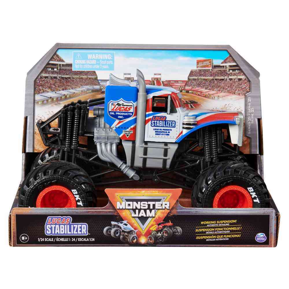 MONSTER JAM 1:24 DIECAST TRUCKS - LUCAS STABILIZER - Toyworld Frankston