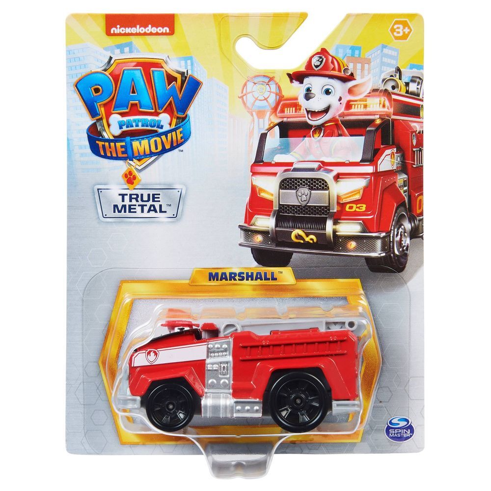 PAW PATROL THE MOVIE TRUE METAL VEHICLE - MARSHALL - Toyworld Frankston