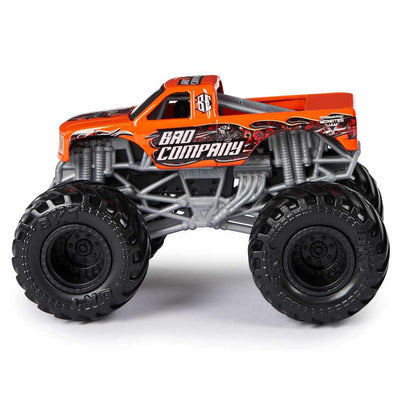 MONSTER JAM 1:64 DIECAST 2 PACK - BAD COMPANY VS EARTH SHAKER - Toyworld Frankston