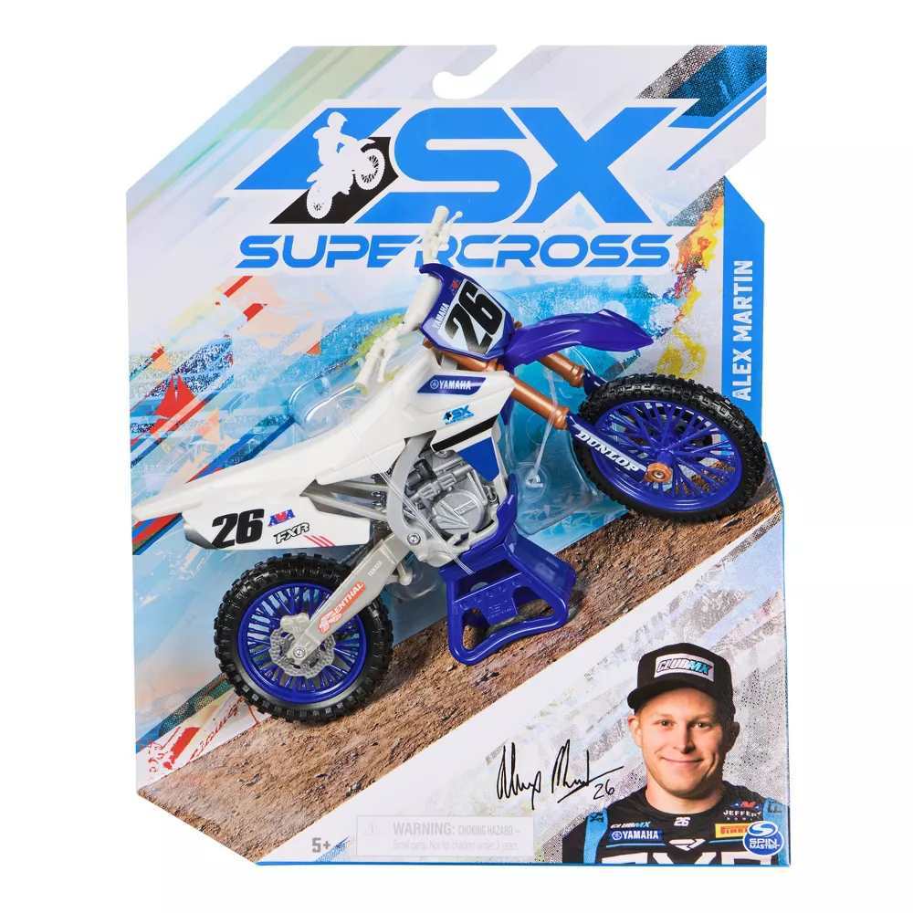 SUPERCROSS 1:10 DIE CAST COLLECTOR MOTORCYCLE -  ALEX MARTIN - Toyworld Frankston
