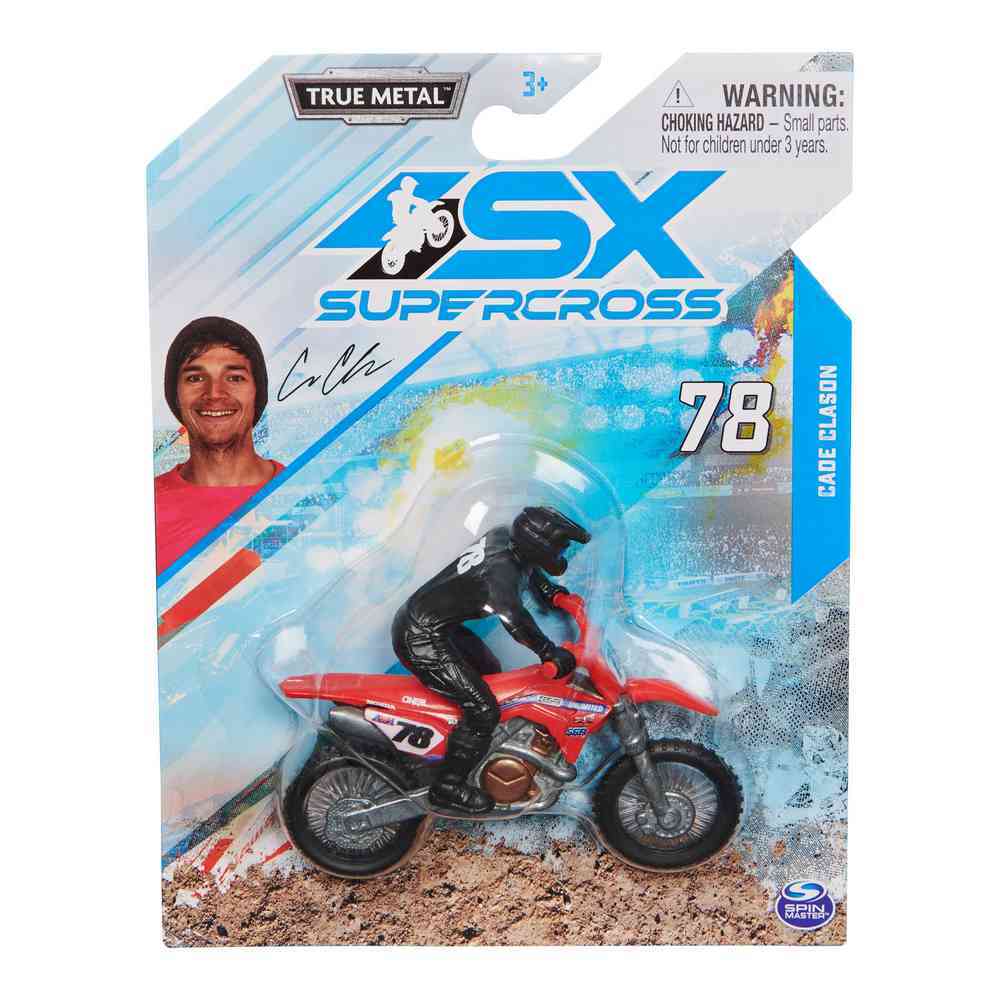 SUPERCROSS 1:24 DIE CAST MOTORCYCLE - CADE CLARSON 78 - Toyworld Frankston