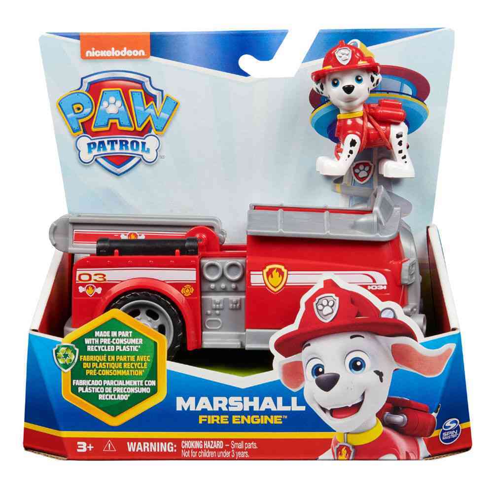 PAW PATROL - BASIC VEHICLE - MARSHALL FIRE ENGINE - Toyworld Frankston