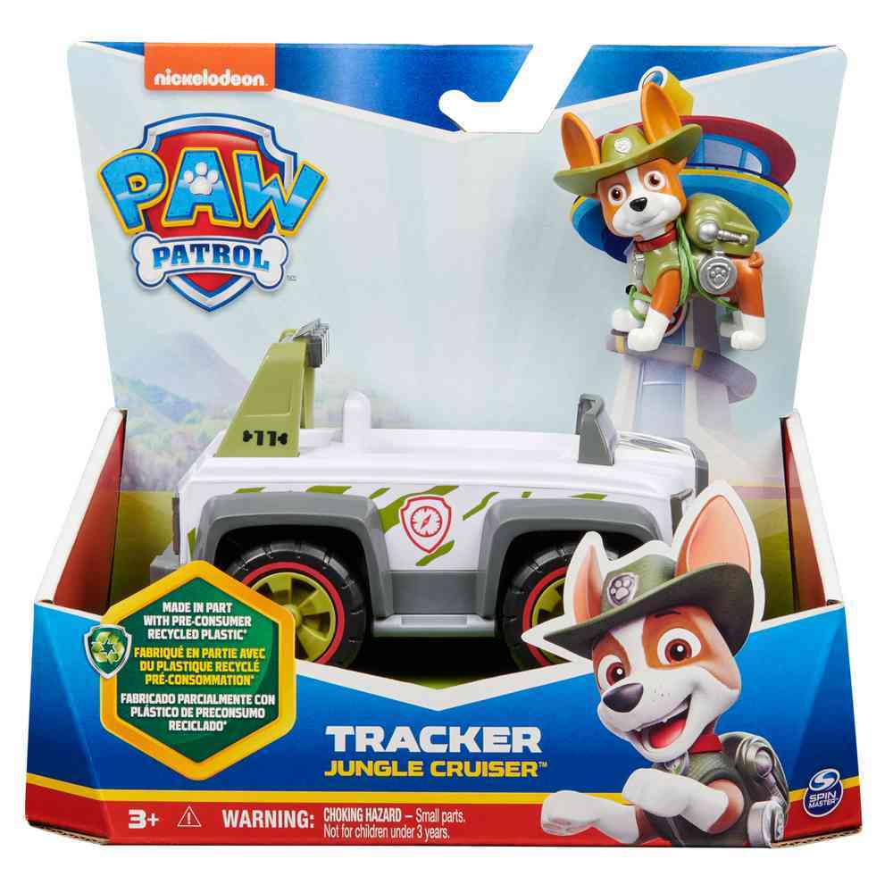 PAW PATROL - BASIC VEHICLE - TRACKER JUNGLE CRUISER - Toyworld Frankston