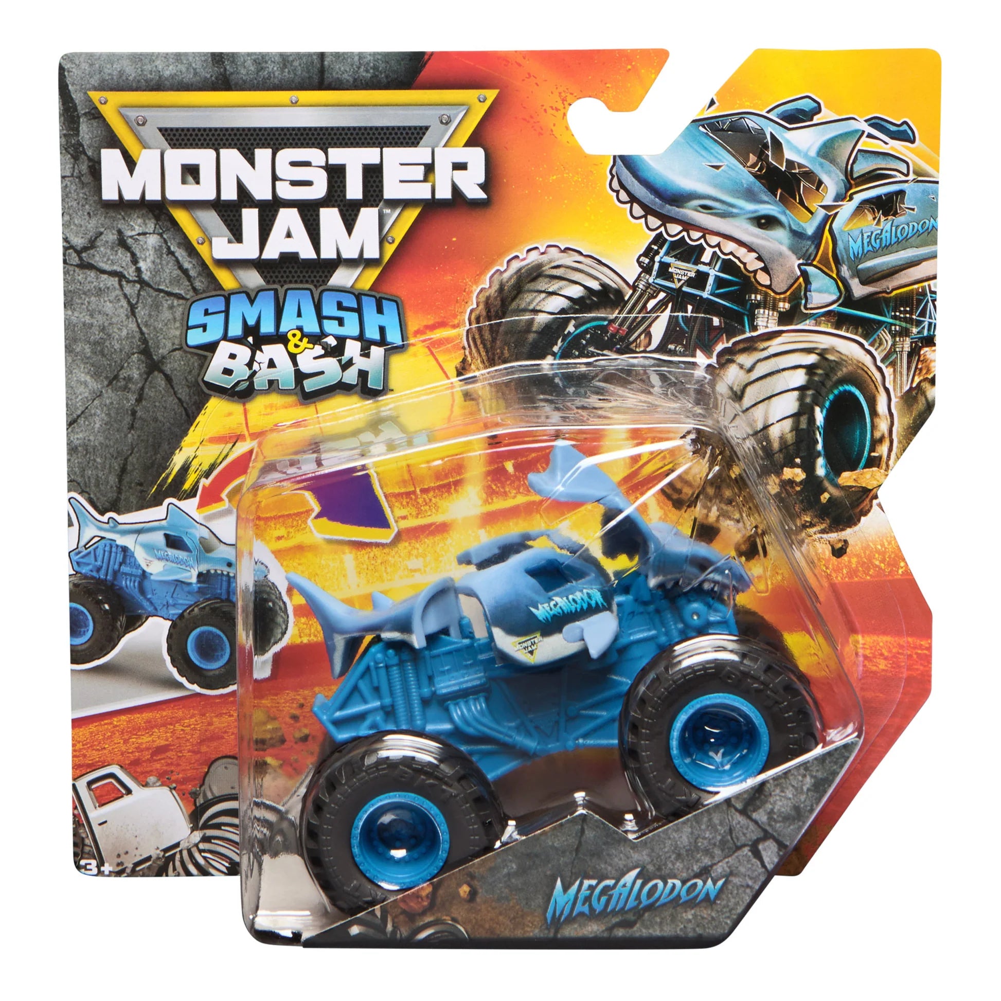 MONSTER JAM 1:64 DIE CAST SMASH AND BASH - MEGALODON