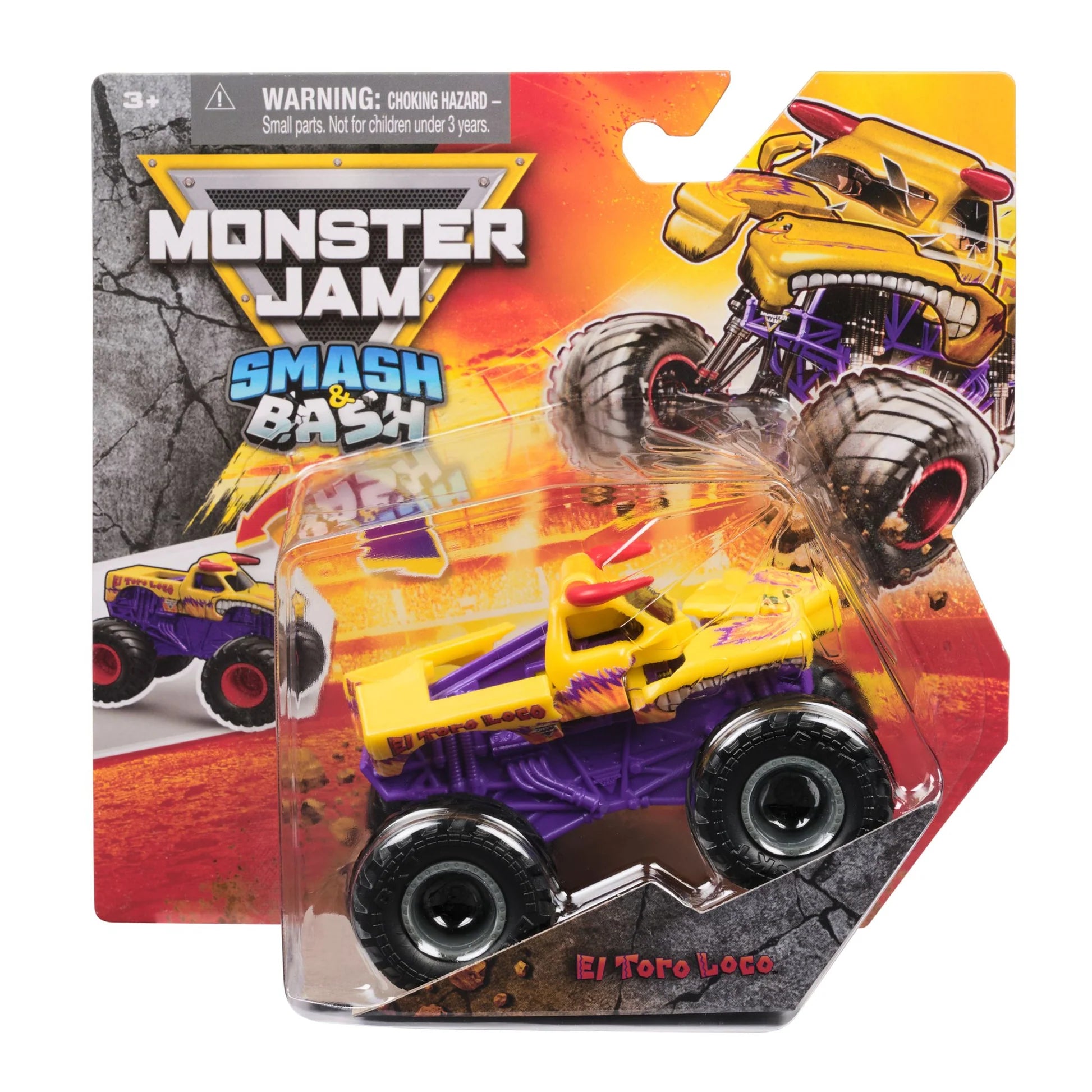 MONSTER JAM - 1:64 DIECAST SMASH AND BASH - EL TORO LOCO