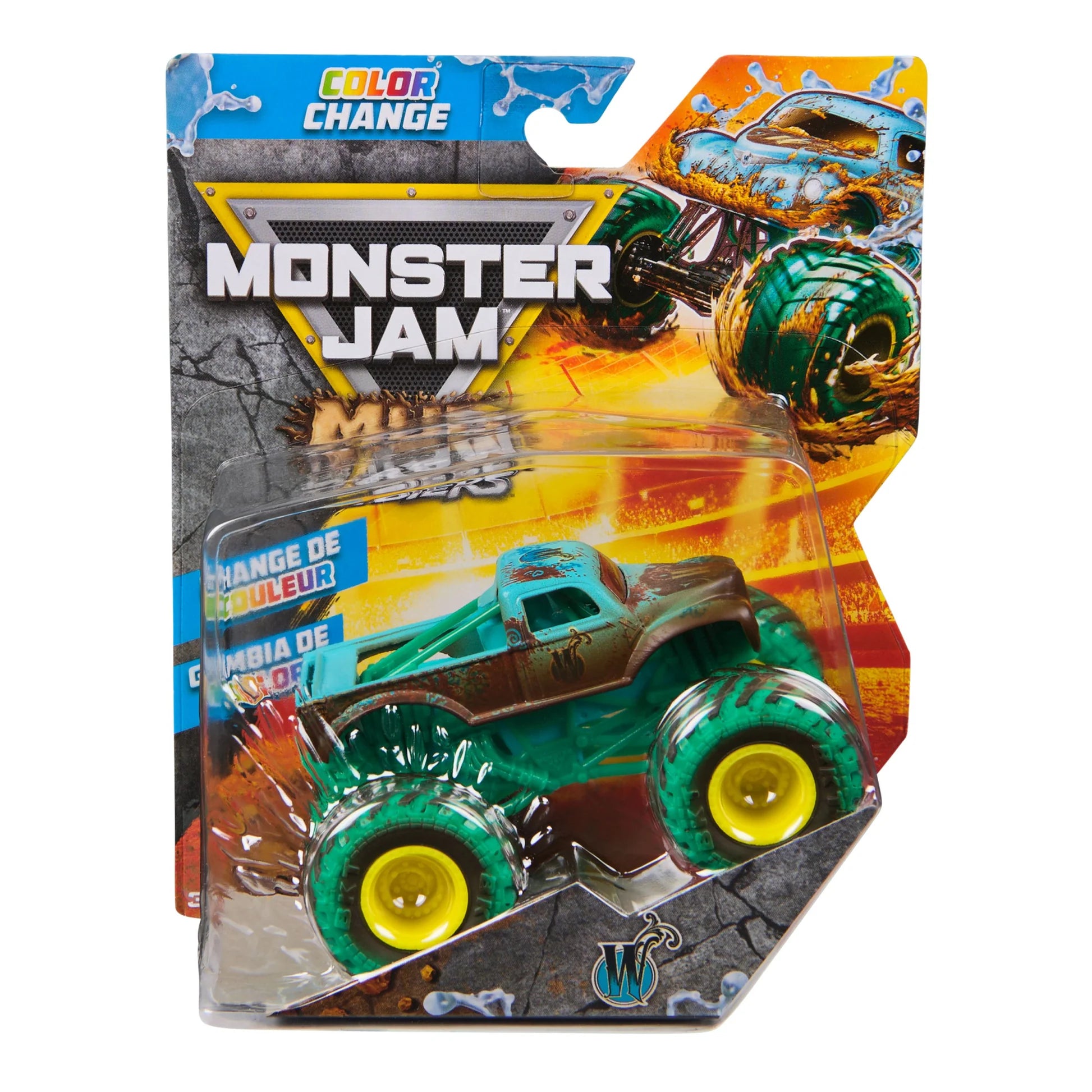 MONSTER JAM - 1:64 DIECAST MUD BLASTERS - WHIPLASH