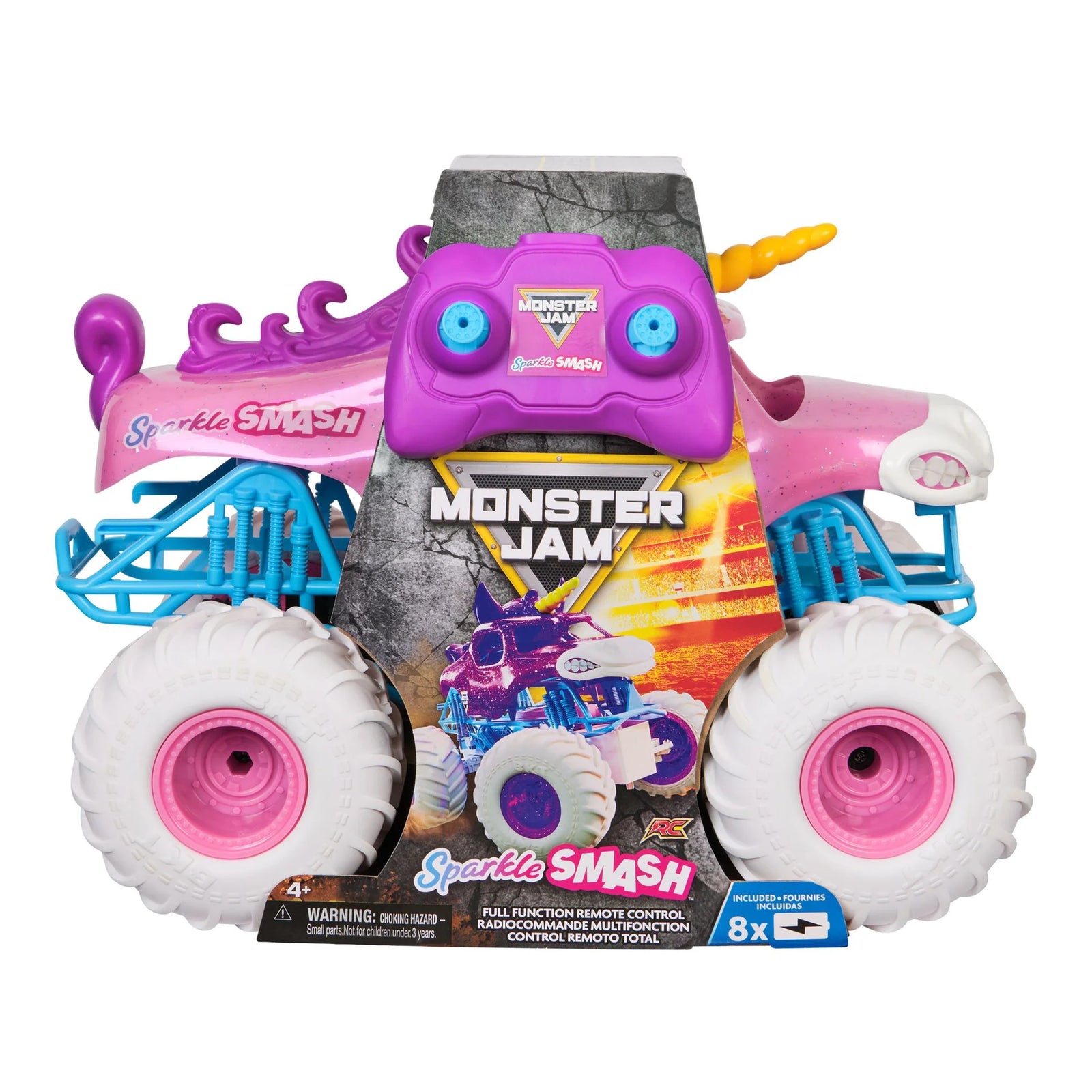 MONSTER JAM 1:15 SPARKLE SMASH REMOTE CONTROL - Toyworld Frankston