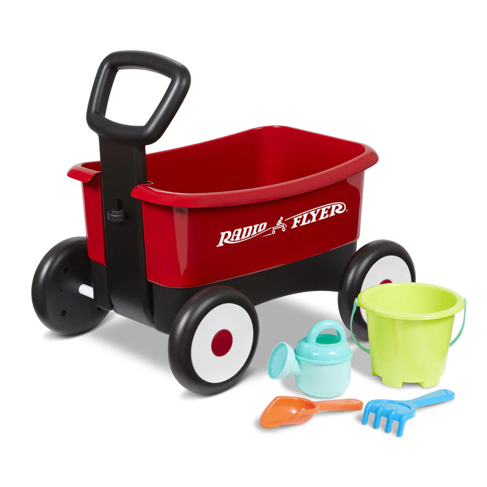RADIO FLYER PUSH & PULL WALKER WAGON W/ TOOLS - Toyworld Frankston