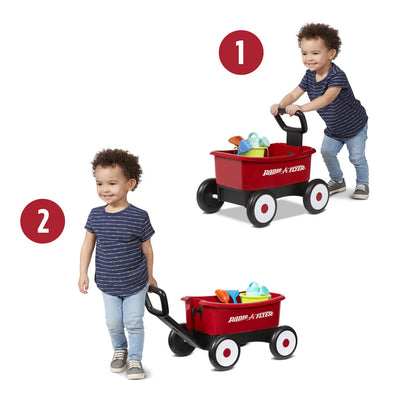 RADIO FLYER PUSH & PULL WALKER WAGON W/ TOOLS - Toyworld Frankston