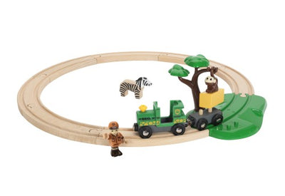 BRIO SET - SAFARI RAILWAY SET - 17 PIECES - Toyworld Frankston