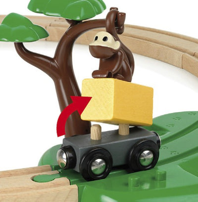 BRIO SET - SAFARI RAILWAY SET - 17 PIECES - Toyworld Frankston
