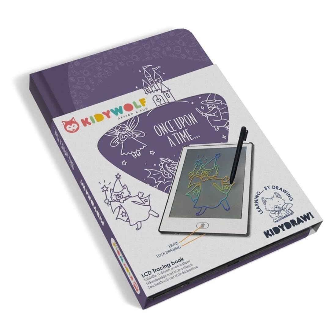 KIDYWOLF - KIDYDRAW LCD TRACING BOOK - ONCE UPON A TIME - Toyworld Frankston