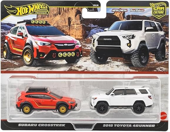 HOT WHEELS PREMIUM 2 PACK - SUBARU CROSSTREK / 2018 TOYOTA 4RUNNER