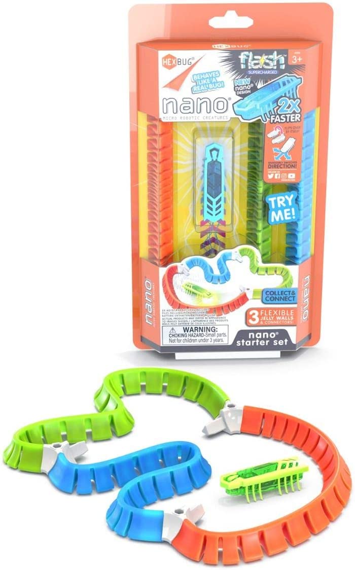 HEXBUG FLASH NANO STARTER SET SINGLE PACK ASSORTED DESIGNS - Toyworld Frankston