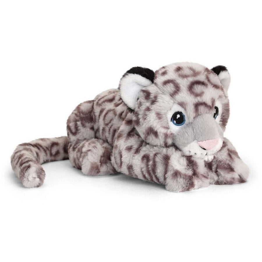 KEELECO - 35CM SNOW LEOPARD PLUSH DELUXE - Toyworld Frankston