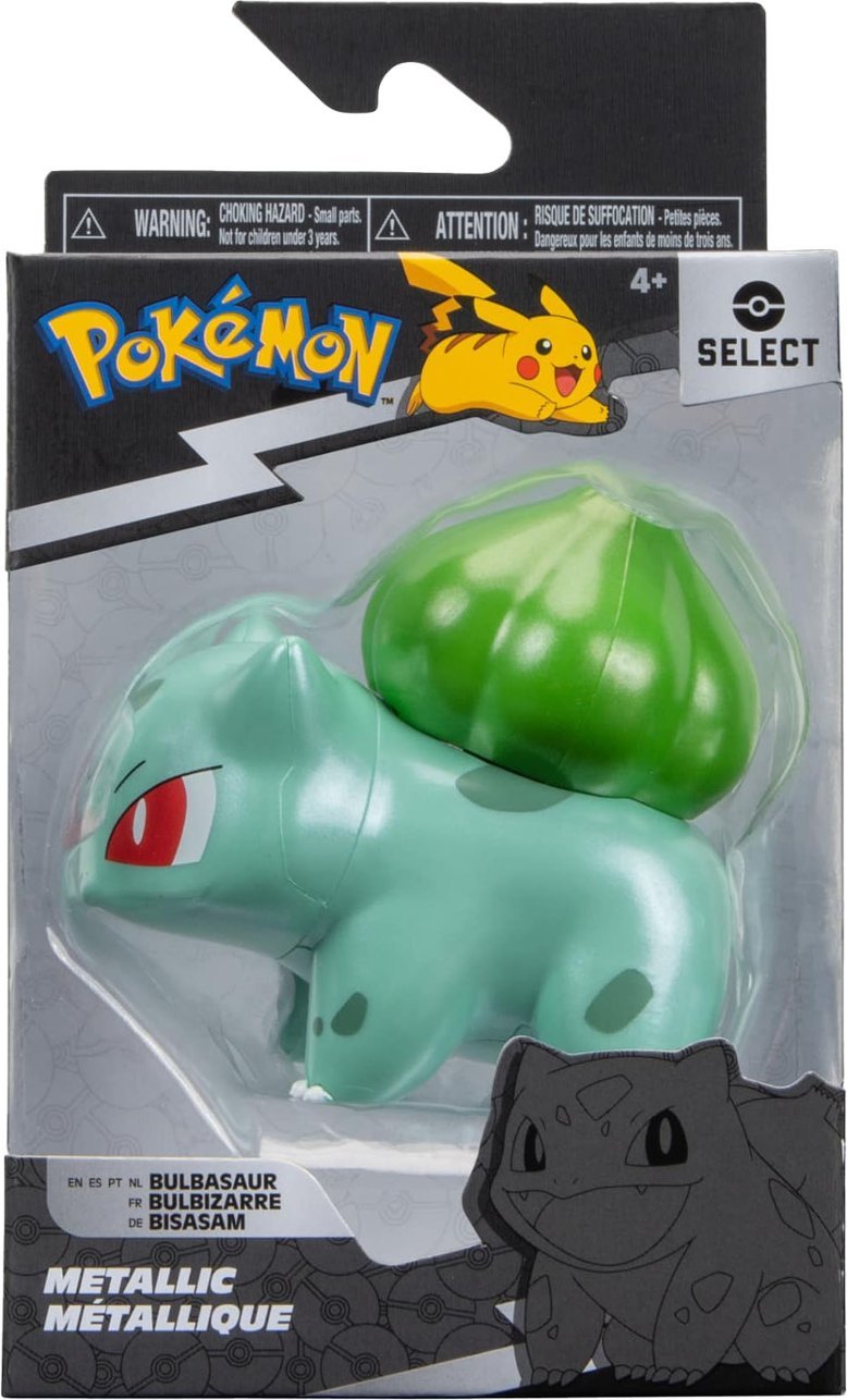 POKEMON SELECT METALLIC FIGURINE - BULBASAUR - Toyworld Frankston