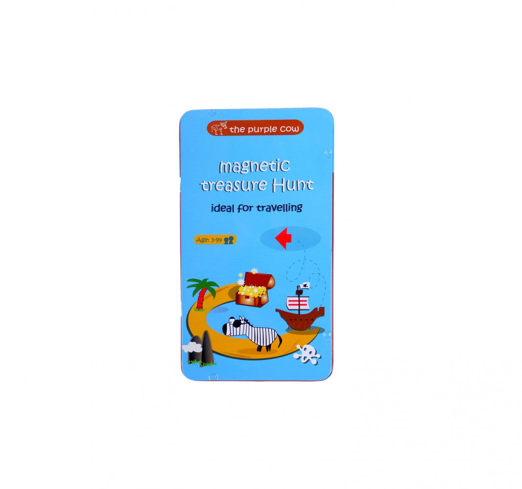 THE PURPLE COW TRAVEL TIN GAME - MAGNETIC  TREASURE HUNT - Toyworld Frankston