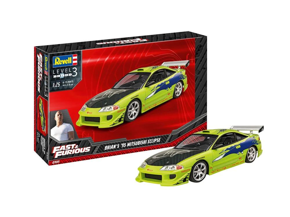 REVELL FAST & FURIOUS BRIAN'S 1995 MITSUBISHI ECLIPSE - Toyworld Frankston