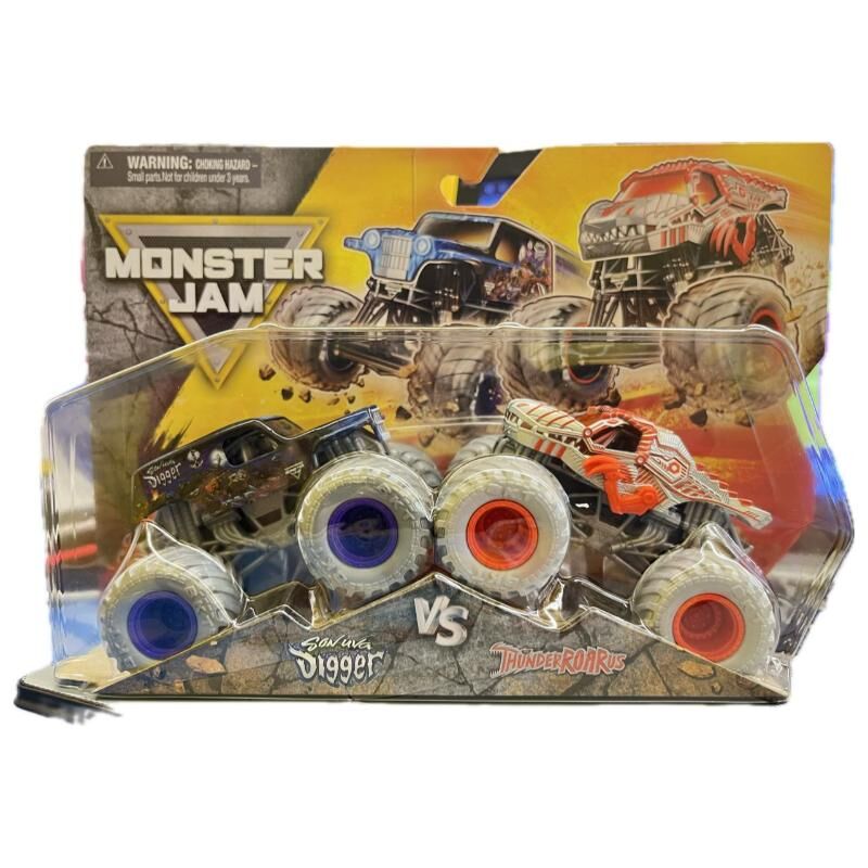 MONSTER JAM 1:64 DIE CAST - SON UVA DIGGER VS THUNDEROARUS
