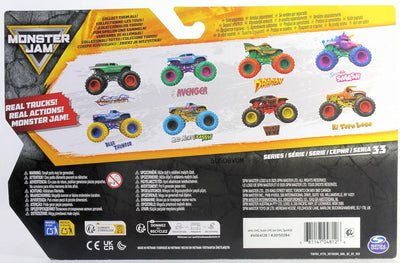 MONSTER JAM 1:64 DIECAST TRUCK 2 PACK - DRAGON AND SPARKLE SMASH - Toyworld Frankston
