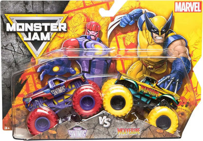 MONSTER JAM 1:64 MARVEL DIECAST 2PK THE SENTINELS VS WOLVERINE