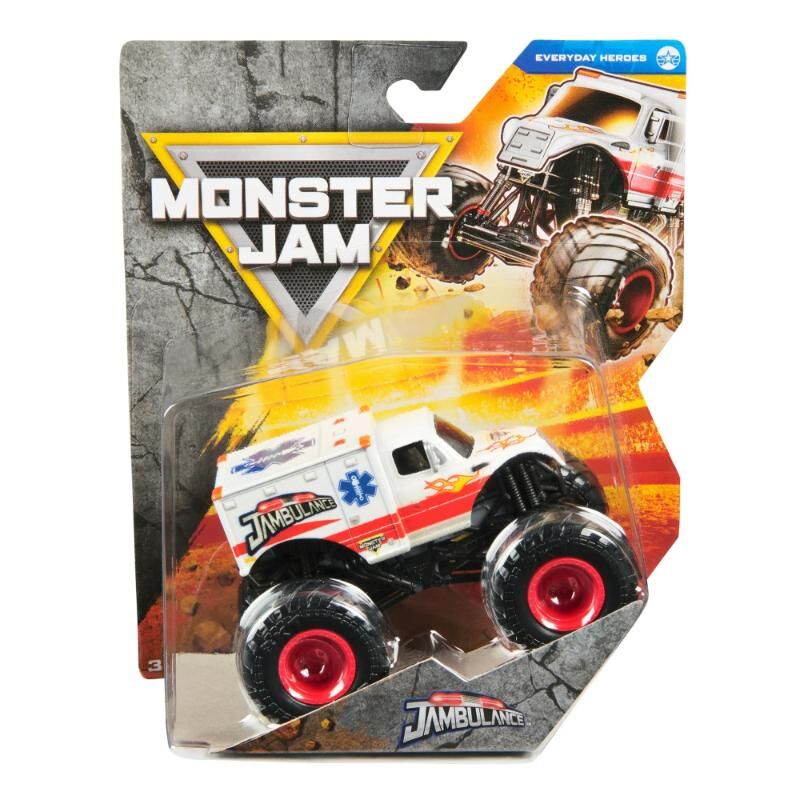 MONSTER JAM 1:64 DIECAST EVERYDAY HEROES - JAMBULANCE