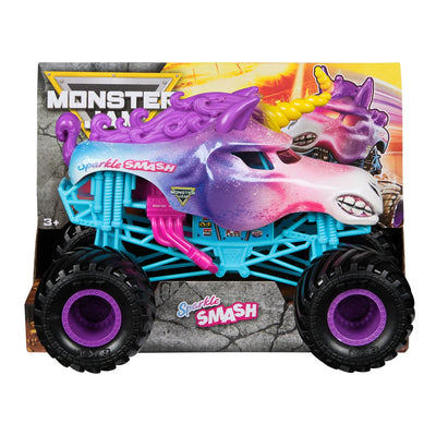 MONSTER JAM 1:24 DIECAST TRUCK - SPARKLE SMASH