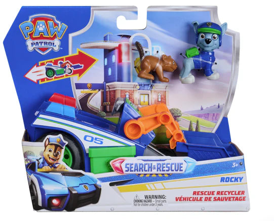 PAW PATROL SEARCH AND RESCUE - RESCUE RECYCLER ROCKY - Toyworld Frankston