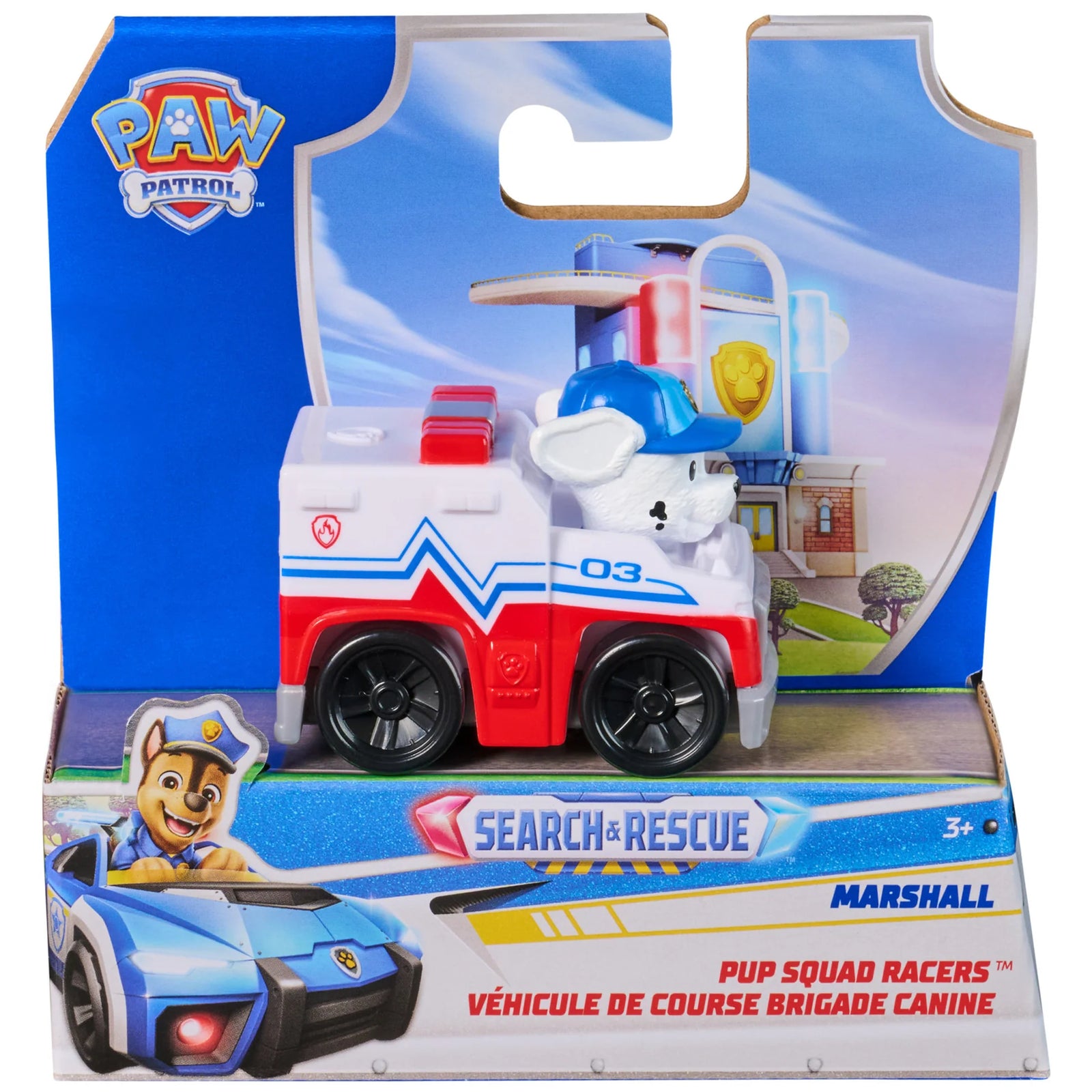 PAW PATROL SEARCH AND RESCUE PUP SQUAD RACER - MARSHALL - Toyworld Frankston