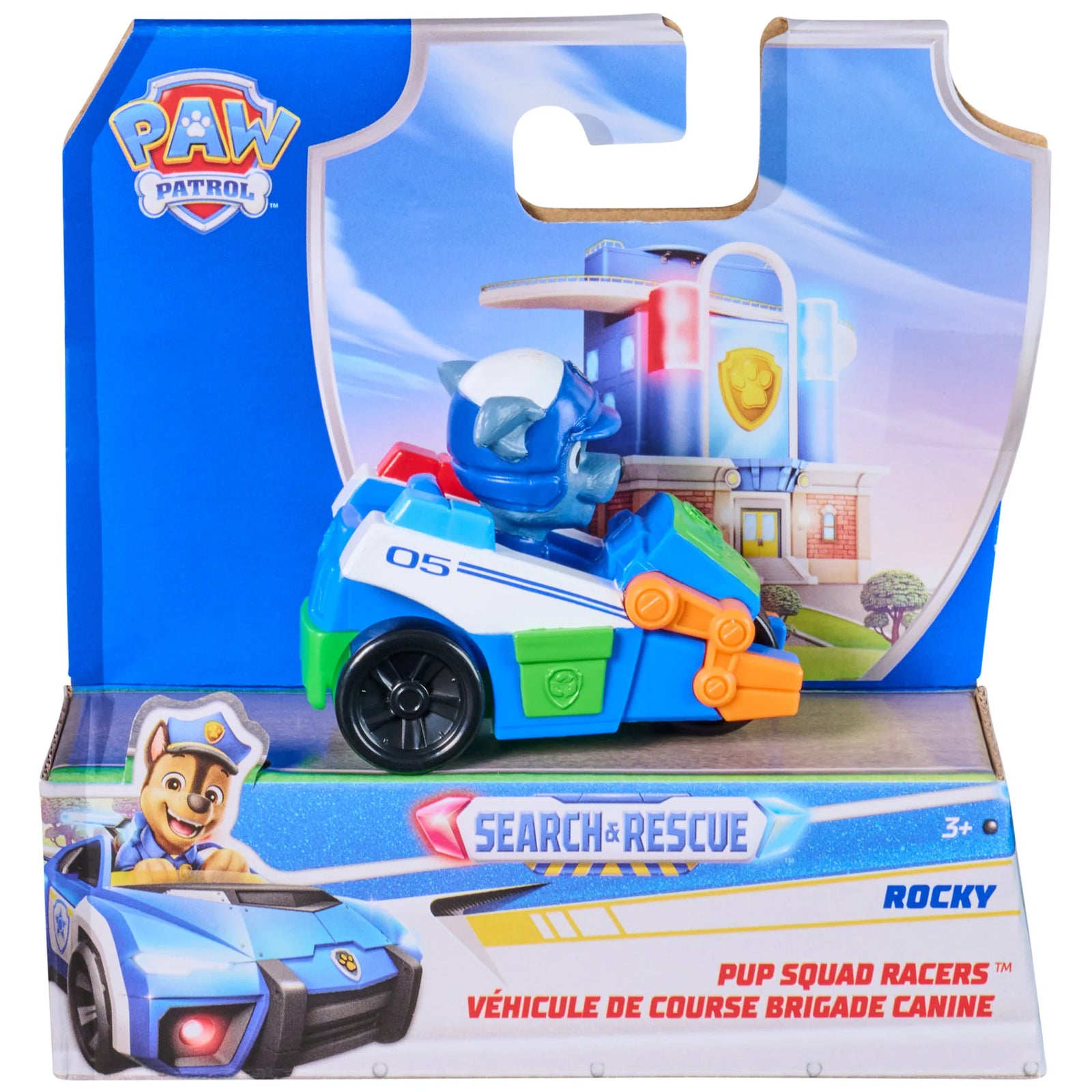 PAW PATROL SEARCH AND RESCUE PUP SQUAD RACER - ROCKY - Toyworld Frankston