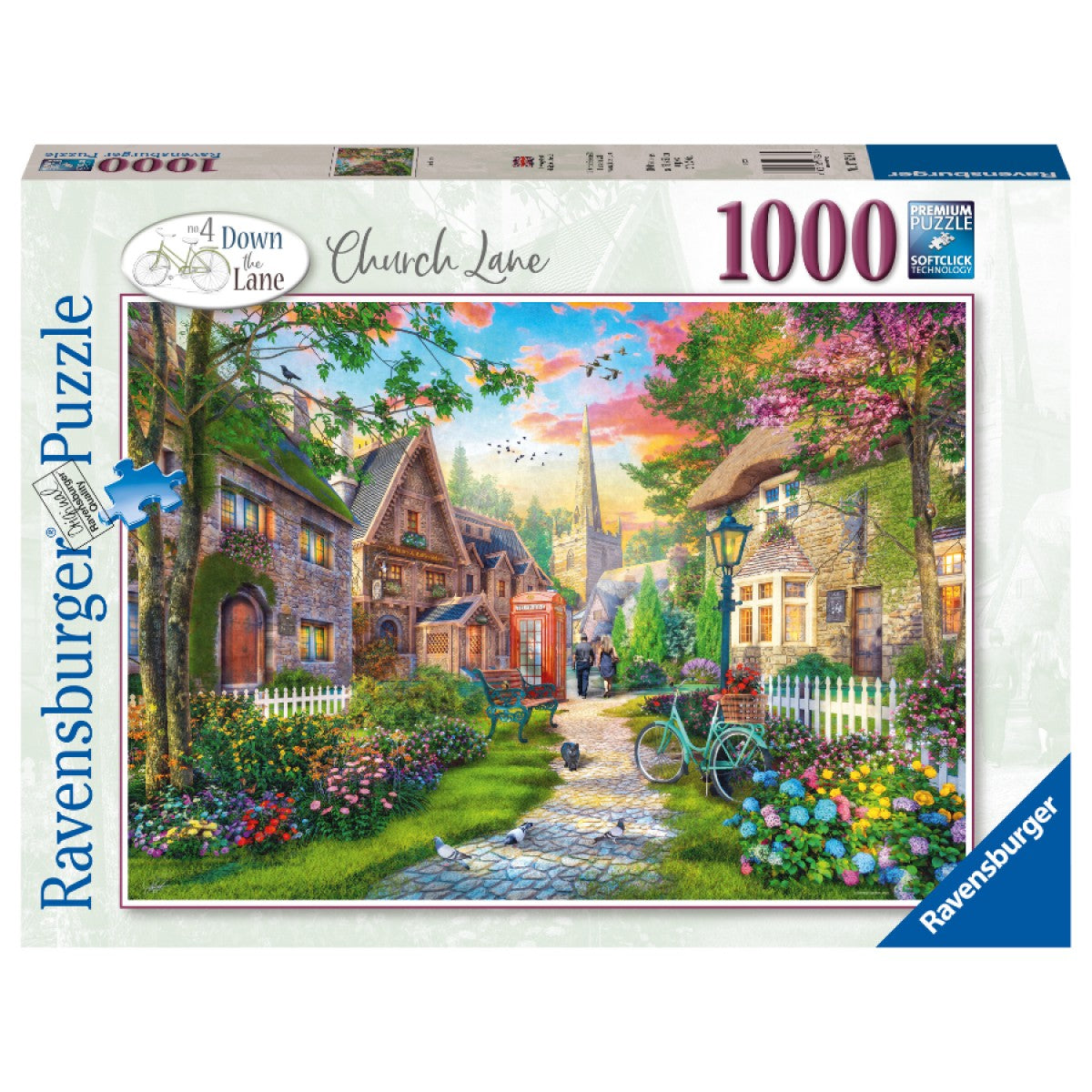 RAVENSBURGER 176281 - CHYRCH LANE 1000 PIECE PUZZLE - Toyworld Frankston