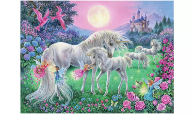 RAVENSBURGER - MAGICAL UNICORNS 4 X 100 PIECE PUZZLE - Toyworld Frankston