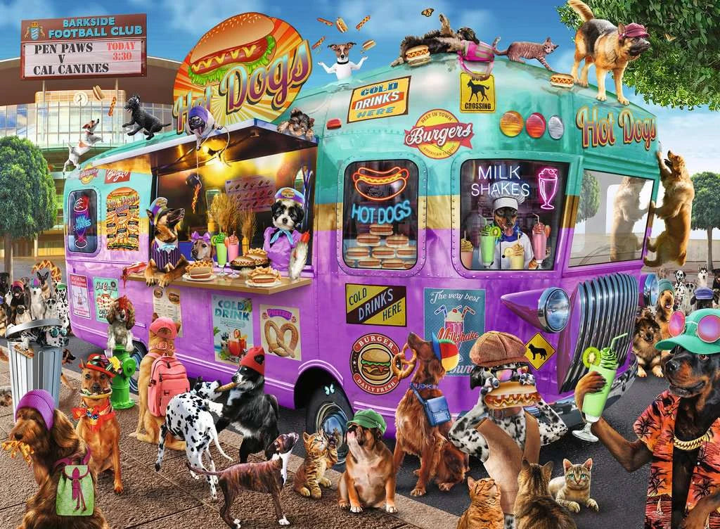 RAVENSBURGER -  HOT DIGGITY DOGS 300 PIECE PUZZLE - Toyworld Frankston
