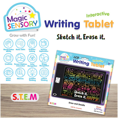MAGIC SENSORY - 8.5 INCH INTERACTIVE TABLET PURPLE - Toyworld Frankston