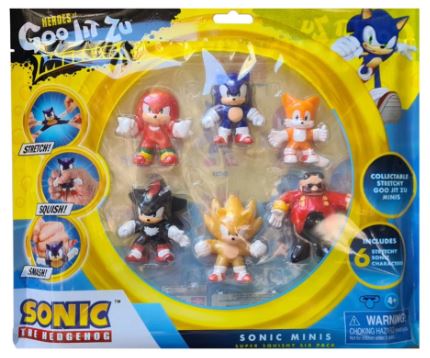 HEROES OF GOO JIT ZU - SONIC THE HEDGEHOG 6 PACK - Toyworld Frankston
